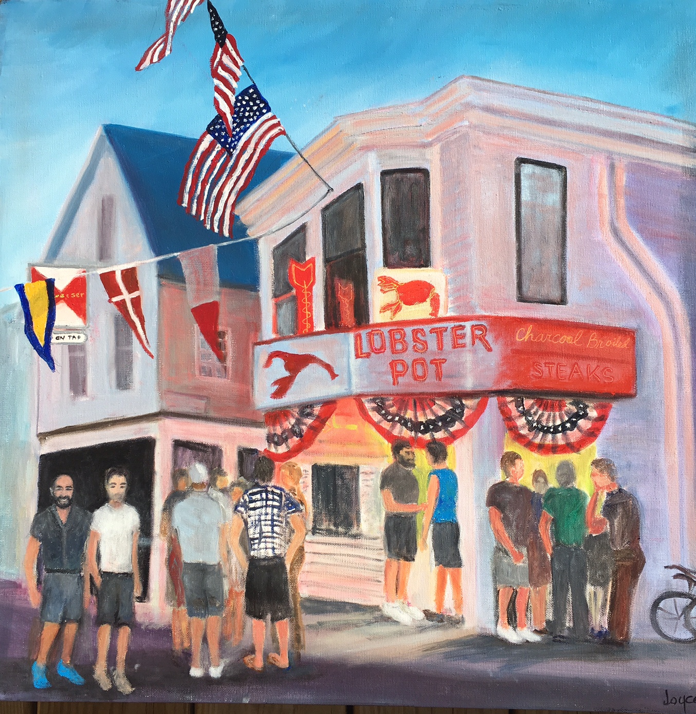 P'town Scene - Original art by Joyce Frederick P'town Scene - Original art by Joyce Frederick