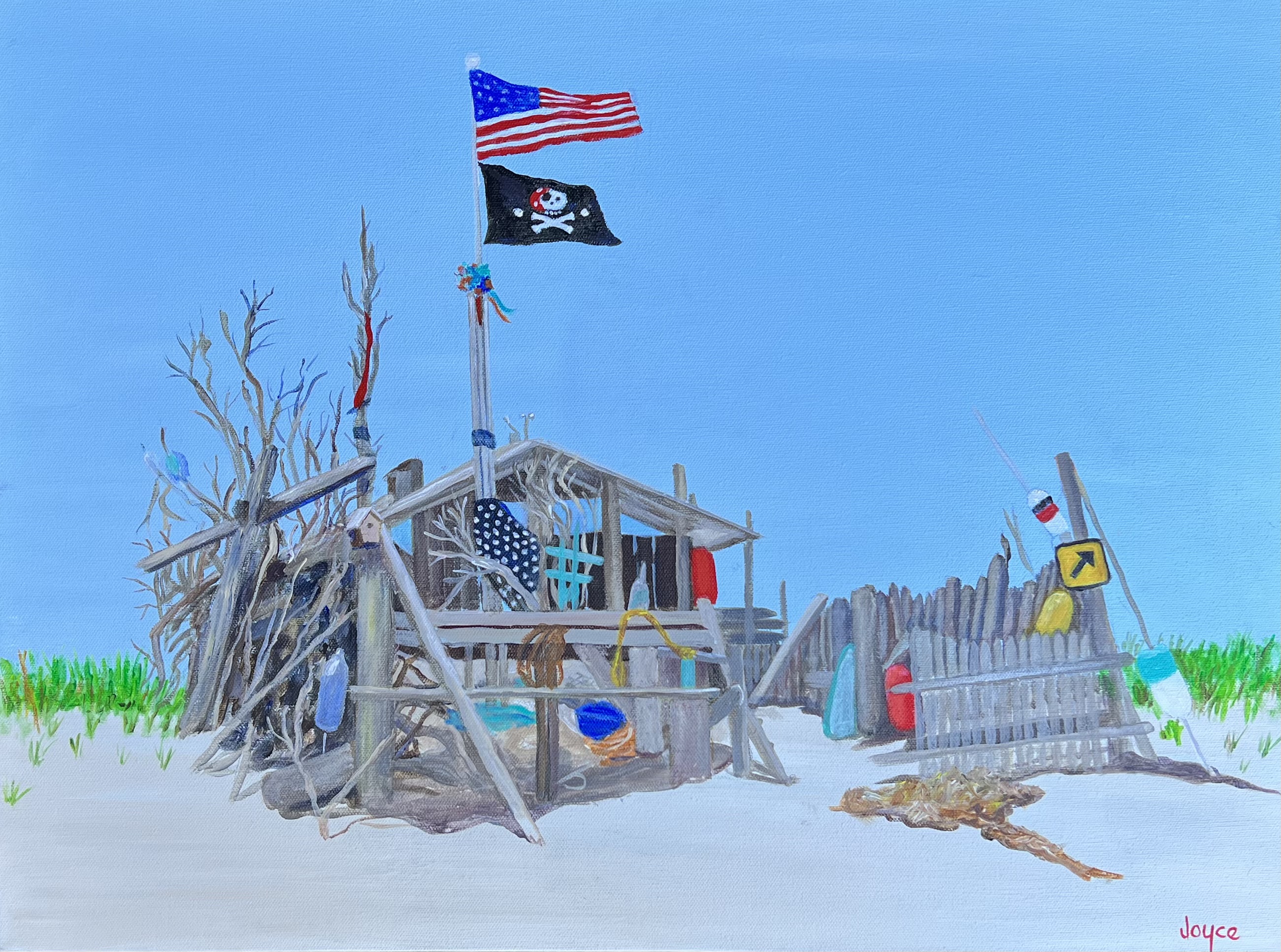Lighthouse Beach – Original painting by Joyce Frederick Lighthouse Beach – Original painting by Joyce Frederick