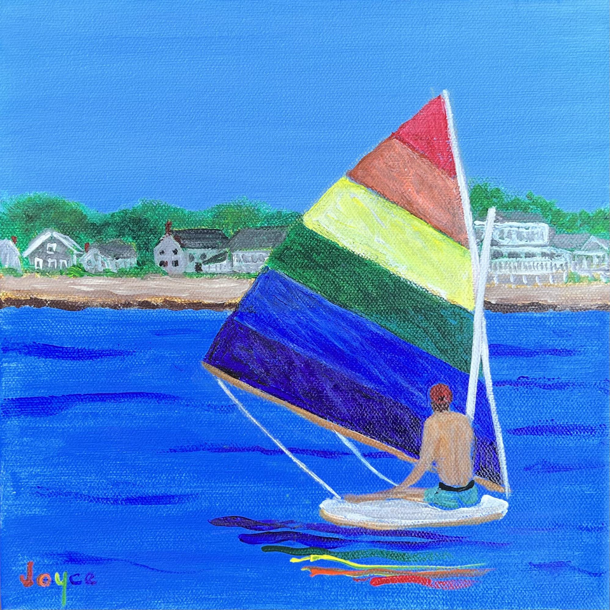Pride Sail - painting by Joyce Frederick Pride Sail - painting by Joyce Frederick