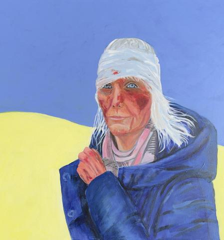 Ukraine Strife – Original painting by joyce Frederick Ukraine Strife – Original painting by joyce Frederick