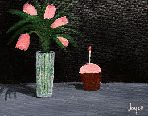Birthday Tulips painting by Joyce Frederick Birthday Tulips painting by Joyce Frederick